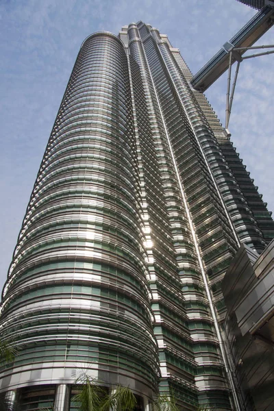 Petronas Towers Kuala Lumpur Wolkenkrabber Maleisië Stockfoto