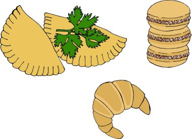 Arjantin Ulusal mutfağı gibi empanadas, alfajor kurabiye ve medialuna