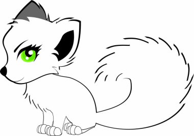 Şirin tilki çizgi filmi.