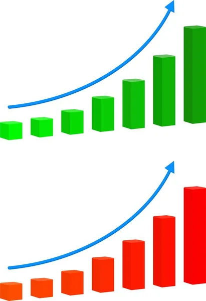 成长图图标 — 图库照片