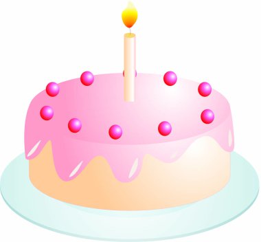 Kek damlama beyaz çikolata sır ve Tepesi, çilek ile. Beyaz izole