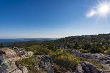 Cadillac dağ, Acadia Milli Parkı, Maine, Amerika en baştan görüntülemek 