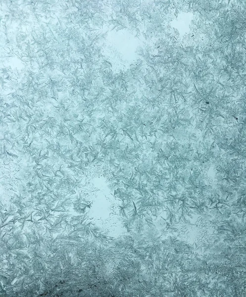 Donmuş Buz Kristalleri Camına — Stok fotoğraf
