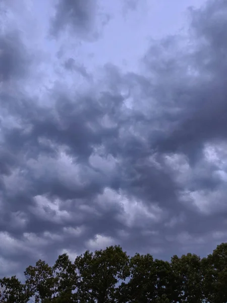 Живописный Вид Облачного Неба Время Дождливой Погоды — стоковое фото