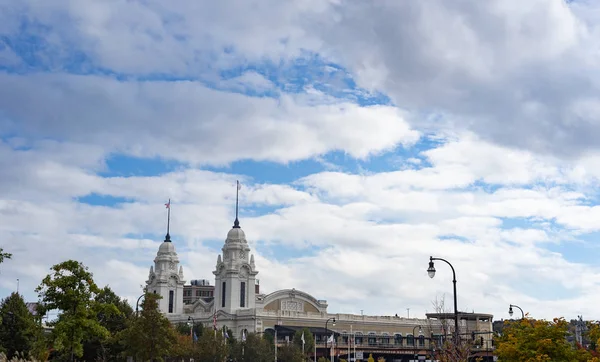 Worcester Usa Octubre 2017 Vista Union Station Worcester Providence Railroad — Foto de Stock