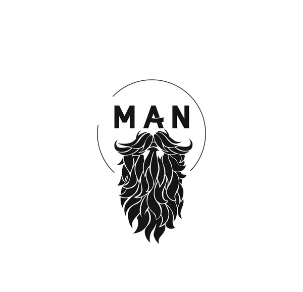 Mode Siluett Hipster Stil Logotyp Vektorillustration — Stock vektor