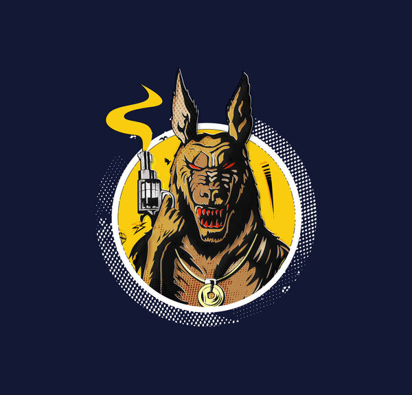 Силуэт волка-гангстера с ружьем в руках - Аргументы и Факты
. 