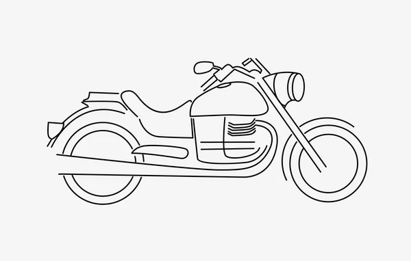 Icono de bicicleta vector línea de diseño de arte. Ilustración vectorial . — Vector de stock