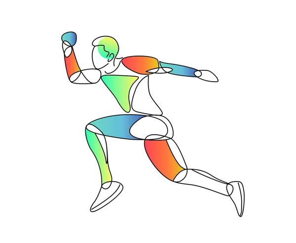 Αθλητισμό και τη δραστηριότητα γραμμικό σχέδιο, εικονογράφηση διάνυσμα — Διανυσματικό Αρχείο