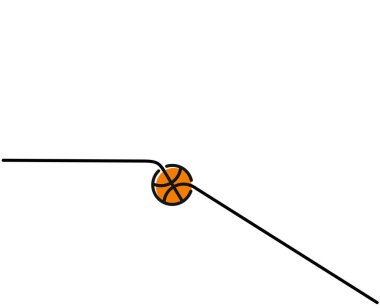 Dribbble vektör simgesi. Dribbble kavramı inme sembol tasarımı. Thi