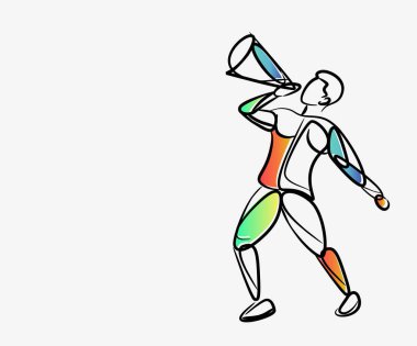 İş ilan, megafon kavramı tutan adam el spa