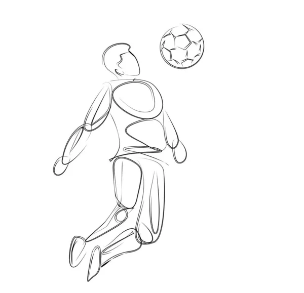 Jugador de baloncesto saltar hundiéndose en el dibujo de arte en línea, vector il — Archivo Imágenes Vectoriales