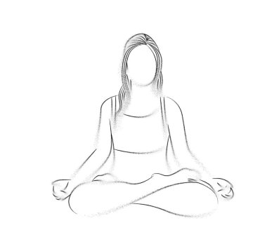 Woman practicing yoga pose, 21st june international yoga day, Pa clipart