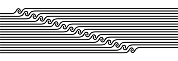 Wave Stripe tło. Grunge linia teksturowane wzór tło. — Wektor stockowy