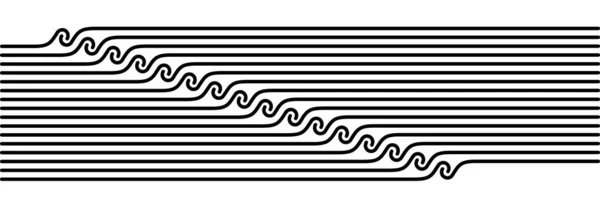 웨이브 스트라이프 배경입니다. 그런지 선 텍스처 패턴 배경. — 스톡 벡터