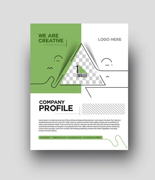 Flyer & Poster Cover Design en format A4 Illustration. — Image vectorielle