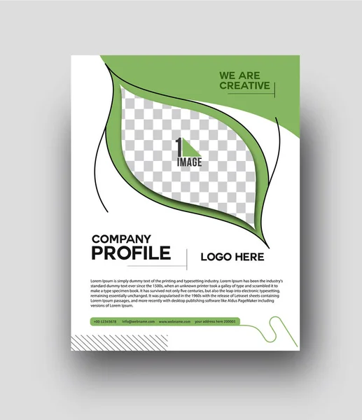 Flyer & Poster Cover Design en format A4 Illustration. — Image vectorielle