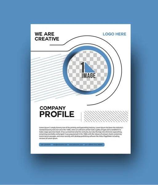 Flyer & Poster Cover Design en format A4 Illustration. — Image vectorielle