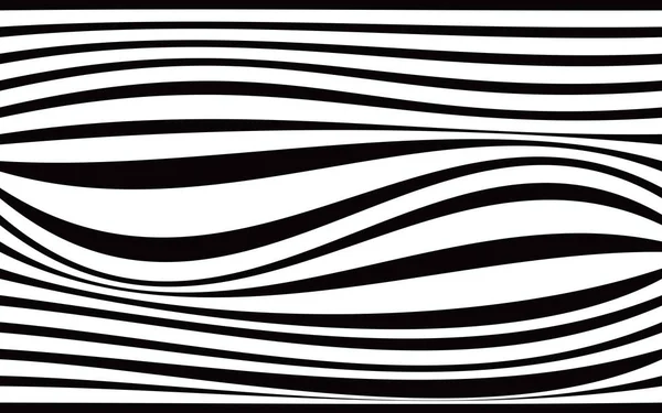 Abstract geometrisch patroon met golvende lijnen. Naadloze vector terug — Stockvector