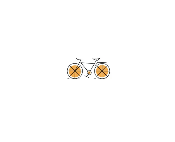 Modern Cykling Platt Linje Konst ritning, Vektor Illustration. — Stock vektor