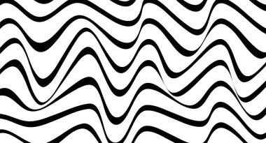 Dalgalı çizgiler ile soyut geometrik desen. Dikişsiz vektör geri