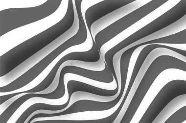 Dalgalı çizgiler ile soyut geometrik desen. Dikişsiz vektör geri