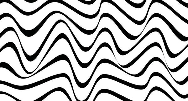 Abstract geometric pattern with wavy lines. Seamless vector back — Stock Vector