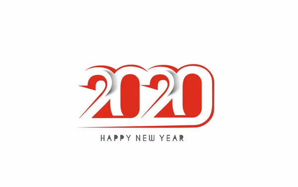 Šťastný nový rok 2020 Patter návrhu textu, vektorový příklad. — Stockový vektor