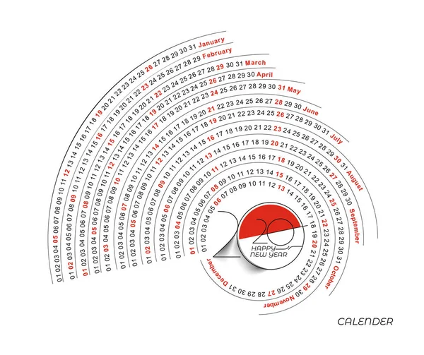 Feliz Ano Novo 2019 Calendário - Ano Novo elementos de design de férias —  Vetores de Stock