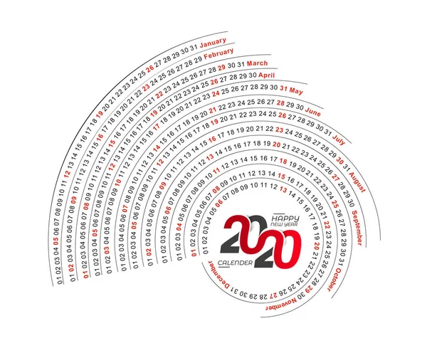 Ευτυχισμένο το νέο έτος 2019 ημερολόγιο-νέα χρονιά στοιχεία σχεδιασμού διακοπών — Διανυσματικό Αρχείο