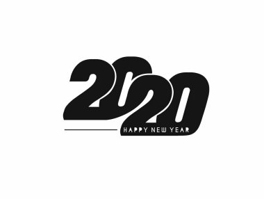 Mutlu yıllar 2020 Metin Tipografi Tasarım Modeli, Vektör nefreti