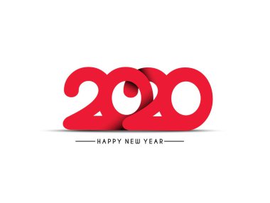 Mutlu yıllar 2020 Metin Tipografi Tasarım Modeli, Vektör nefreti