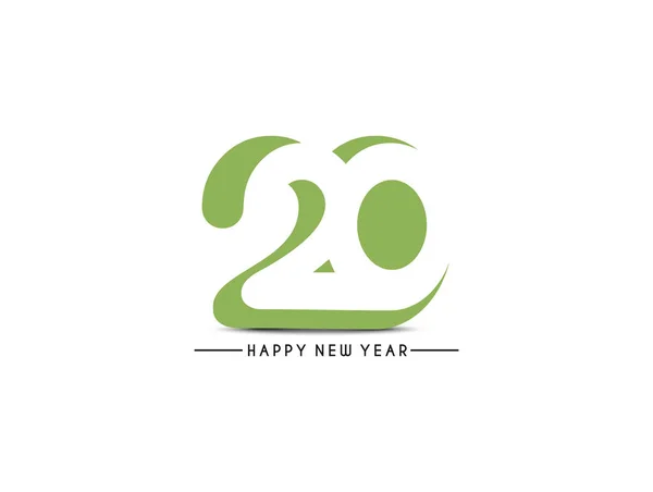 Feliz Año Nuevo 2020 Texto Tipografía Diseño Patter, Vector illust — Vector de stock