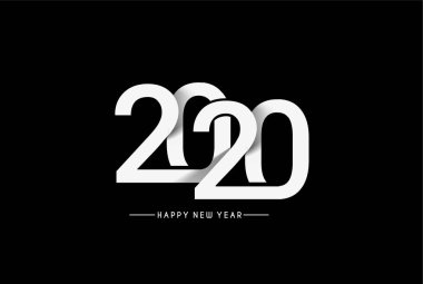 Mutlu yıllar 2020 Metin Tipografi Tasarım Modeli, Vektör nefreti