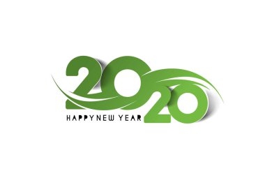 Mutlu yıllar 2020 Metin Tipografi Tasarım Modeli, Vektör nefreti