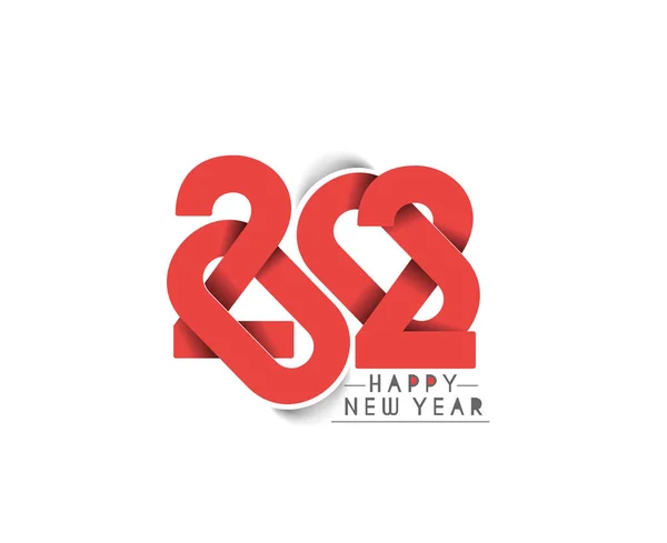 Happy New Year 2020 Text Typography Design Patter, Vector illust — Stockový vektor