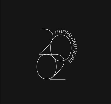 Mutlu yıllar 2020 Metin Tipografi Tasarım Modeli, Vektör nefreti