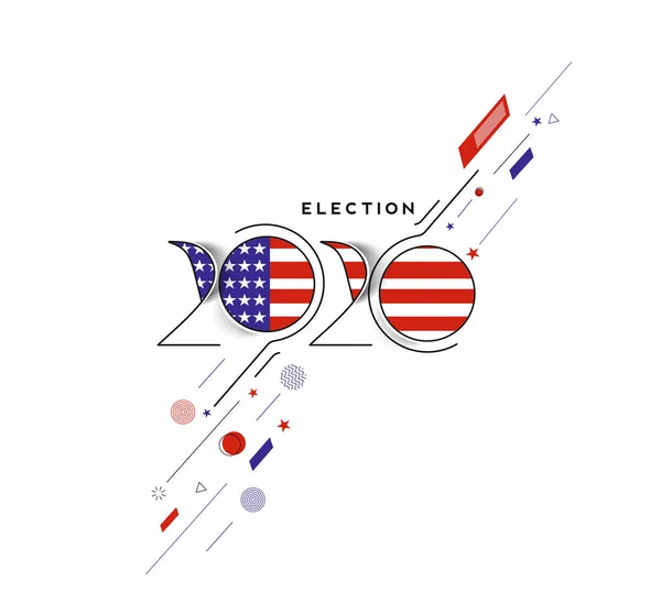 Día Las Elecciones Debate Votación Del Presidente 2020 Cartel Electoral — Vector de stock