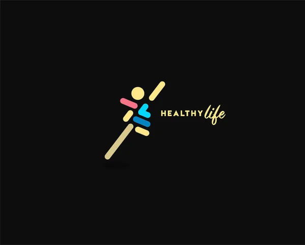 Markenidentität Corporate Healthlife Vektor Logo Design — Stockvektor