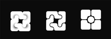 Moda mono çizgisi biçimindeki vektör geometrik çerçeve, vektör illüstrasyonu.