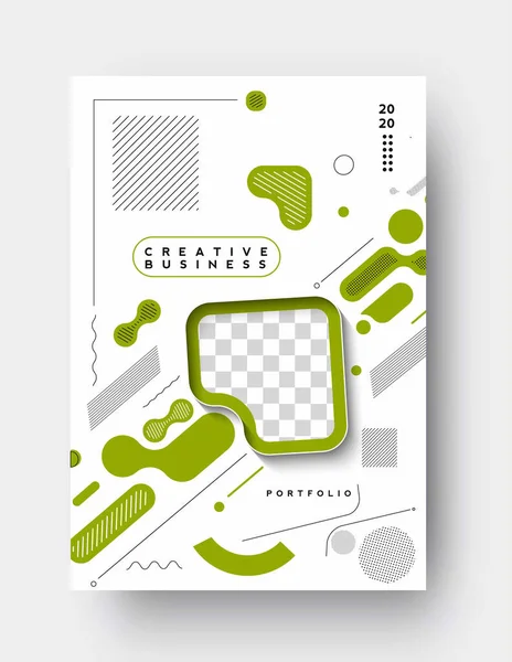 Brochure Flyer Magazine Cover Page Poster Template Vector Illustration — 스톡 벡터