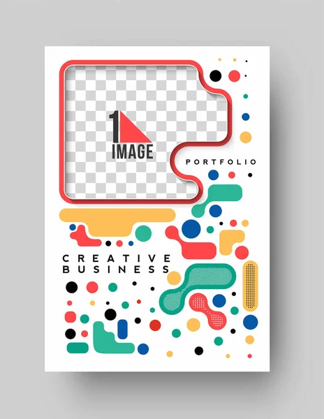 Brochure Flyer Magazine Cover Page Poster Template Vector Illustration — 스톡 벡터