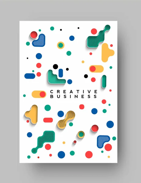 Brochure Flyer Magazine Cover Page Poster Template Vector Illustration — 스톡 벡터