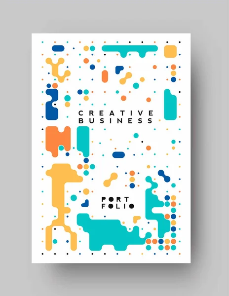 Brochure Flyer Magazine Cover Page Poster Template Vector Illustration — 스톡 벡터