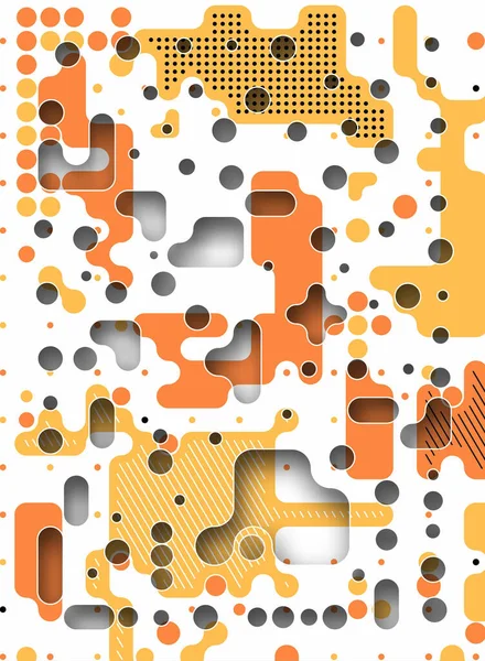 소름끼치지 추상적 패턴은 기하학적 모양을 합니다 디자인 포스터 — 스톡 벡터