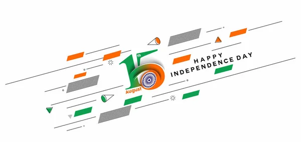 Αφίσα Ημέρα Ανεξαρτησίας August Διάνυσμα Σύγχρονη Εικονογράφηση Banner — Διανυσματικό Αρχείο