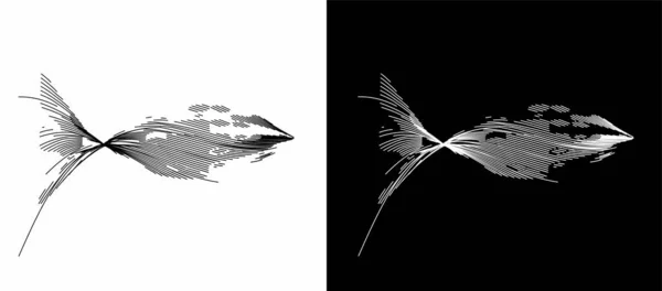 Абстрактний Текстовий Плакат Лінії Хвилі Векторна Ілюстрація Дизайн — стоковий вектор