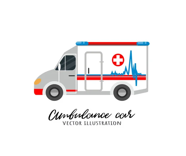 Ambulance auta vektorové ilustrace. — Stockový vektor