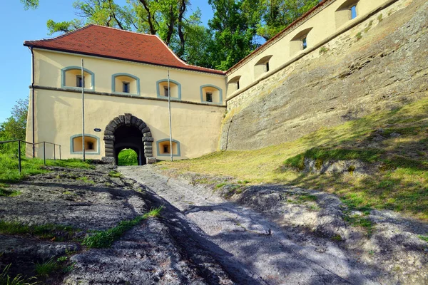 Рігерсбург Австрія Old Середньовічних Фортифікаційного Будівництва Квітня Замок Рігерсбург Квітня — стокове фото