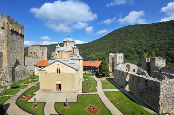 Despotovac Serbien September Mittelalterliches Serbisches Otrhodox Kloster Manasija September 2017 — Stockfoto